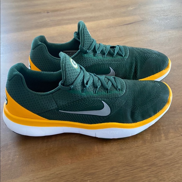 Nike Other - Rare Green Bay Packers Nike Free Green and Yellow Men's Shoes